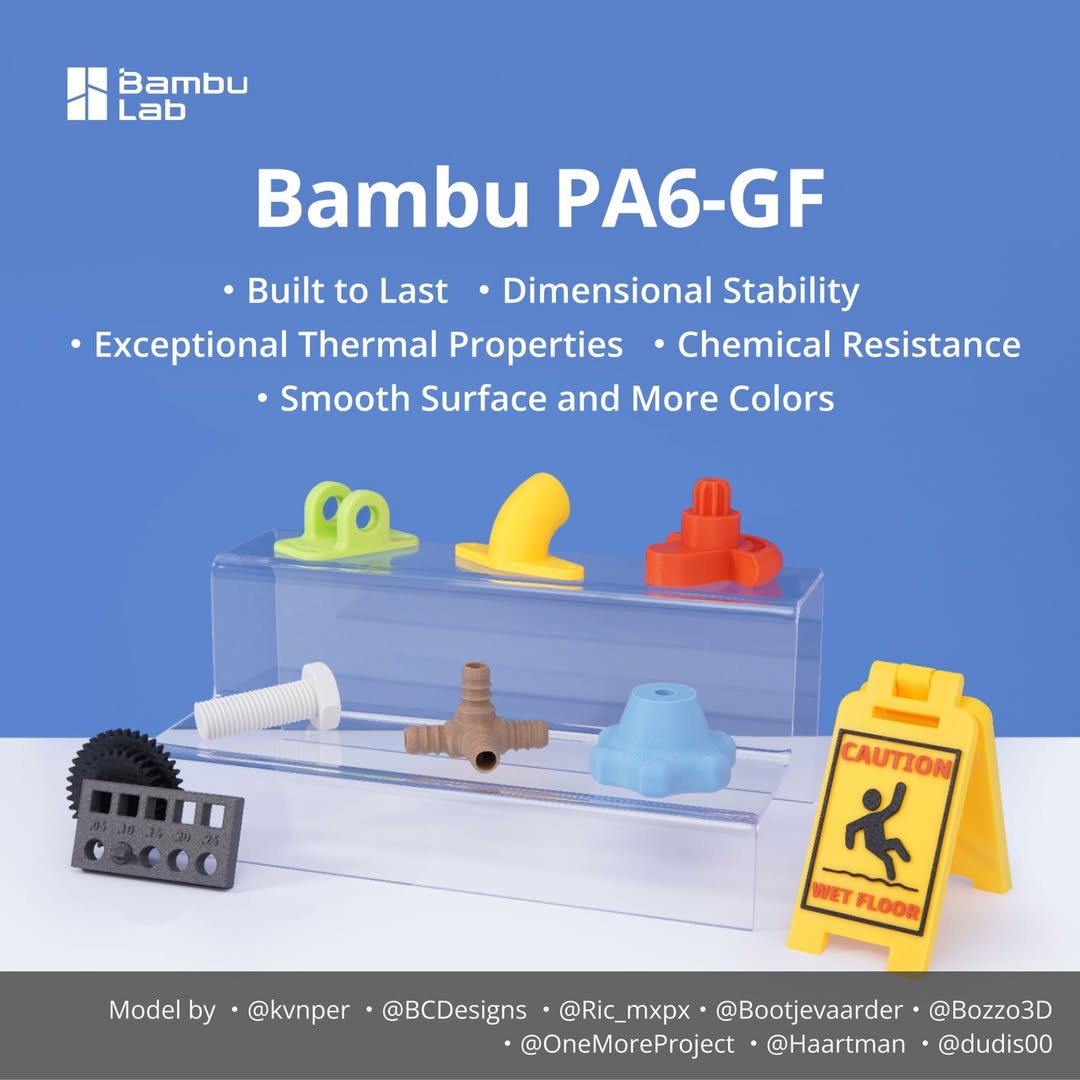 3D Printing Nylon Filament - PA6-GF dla filamentu Bambu Lab do