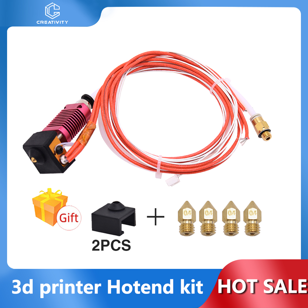 3D Printer Nozzle Brass - Zestaw Hotend J-Head MK8 z blokiem