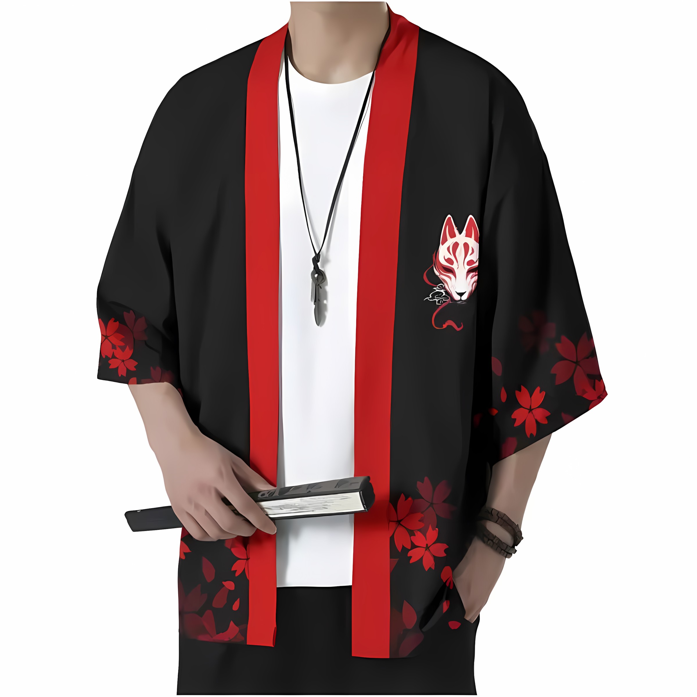 3D Printing Mask - Męskie kimono w nowym stylu na