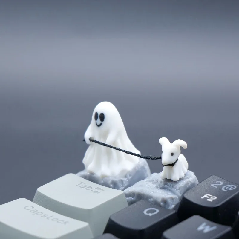 3D Printing And Additive Manufacturing - Ghost Puppy Resin Keycap Niestandardowy nadruk