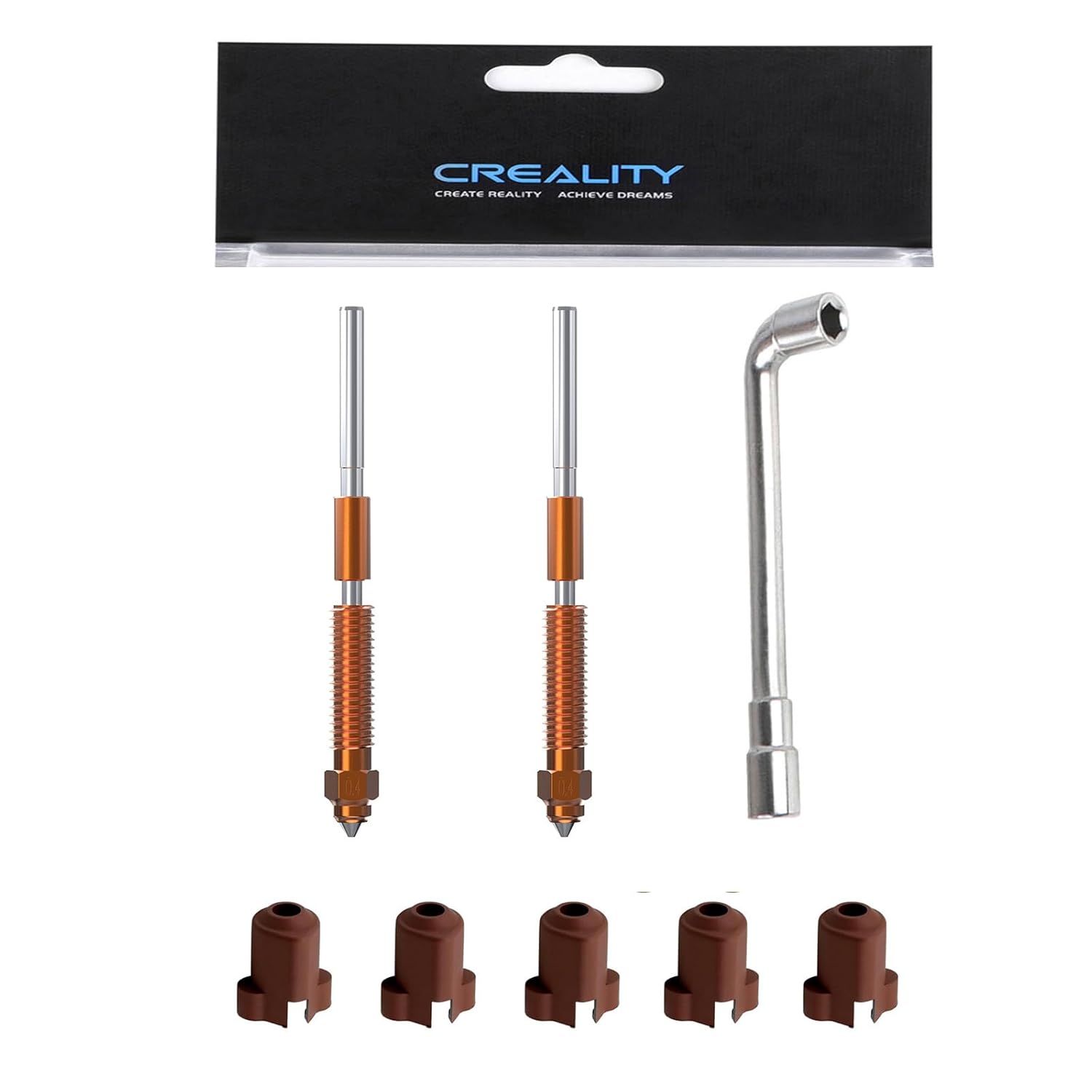 3D Printer Nozzle Brass - 1/3/5PCS Dysza Creality K1C, do K1C,