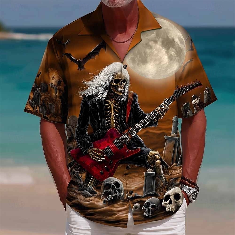 3D Printing Guitar - Męska koszulka z krótkim rękawem z