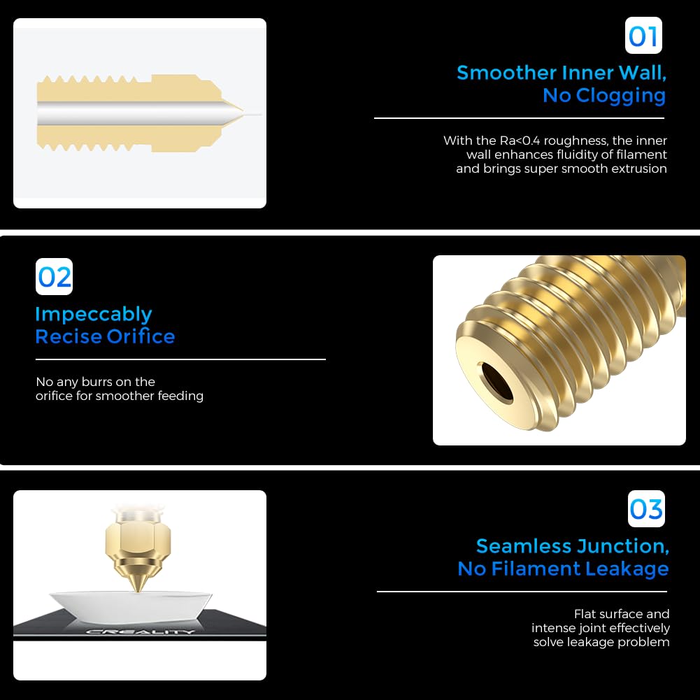Oficjalne dysze Creality Ender – 3D Printer Nozzle Brass recenzja i cena