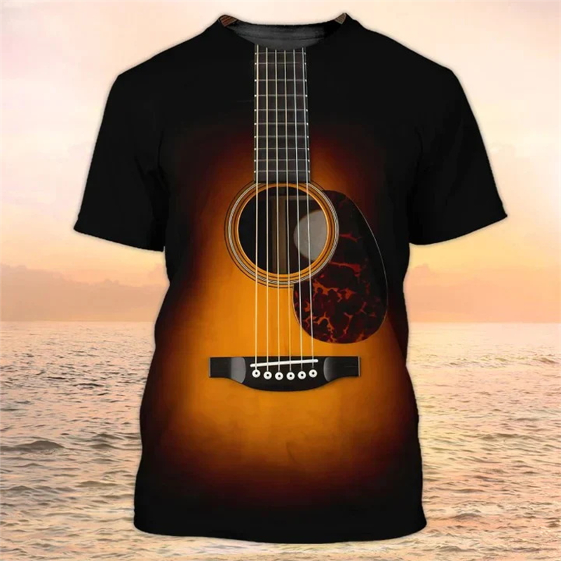 Koszulka z nadrukiem gitary 3D – 3D Printing Guitar recenzja i cena