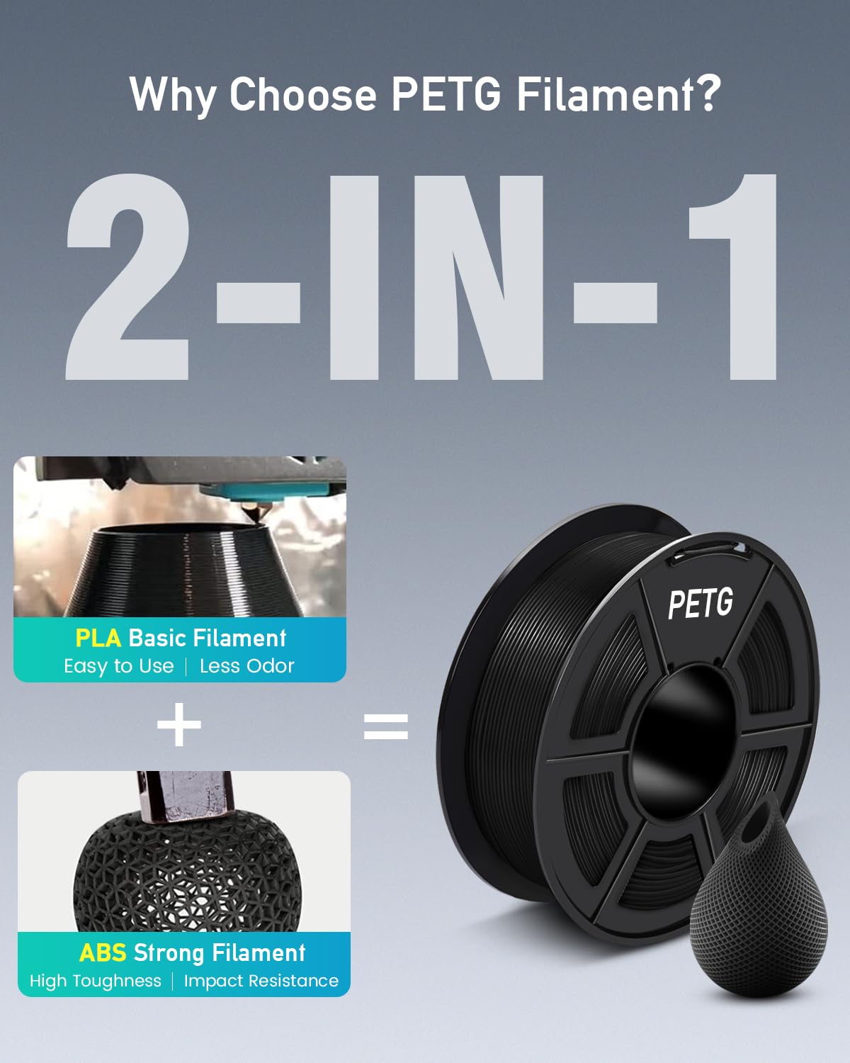 SUNLU 3KG Filament 3D PLA/PLA  – 3D Printing Nylon Filament recenzja i cena