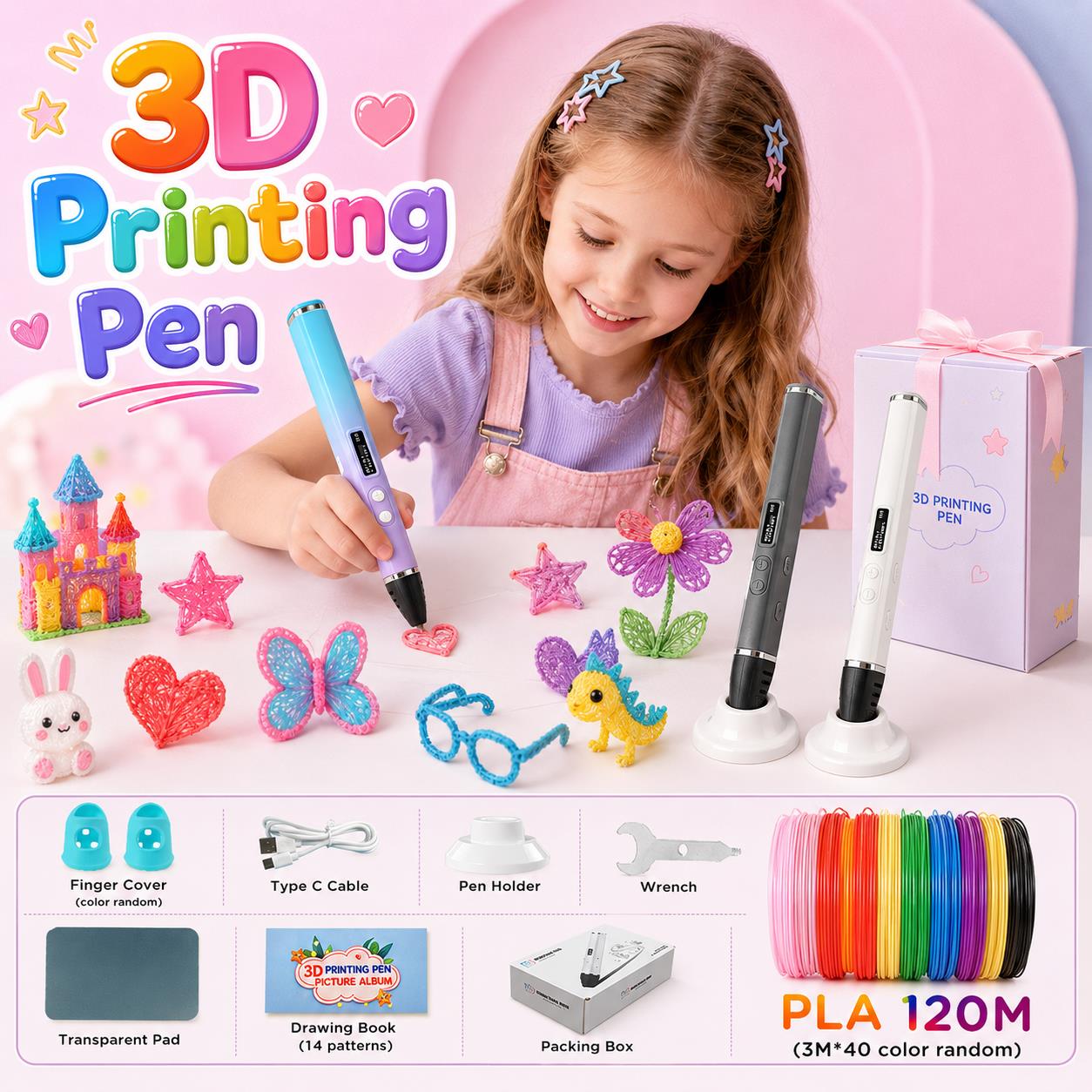 Długopis 3D dla dzieci z ładow – 3D Printing Nylon Filament recenzja i cena
