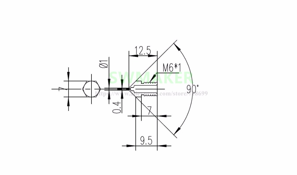 1 szt. Ultimaker2 UM2 + rozsze – 3D Printer Nozzle Brass recenzja i cena