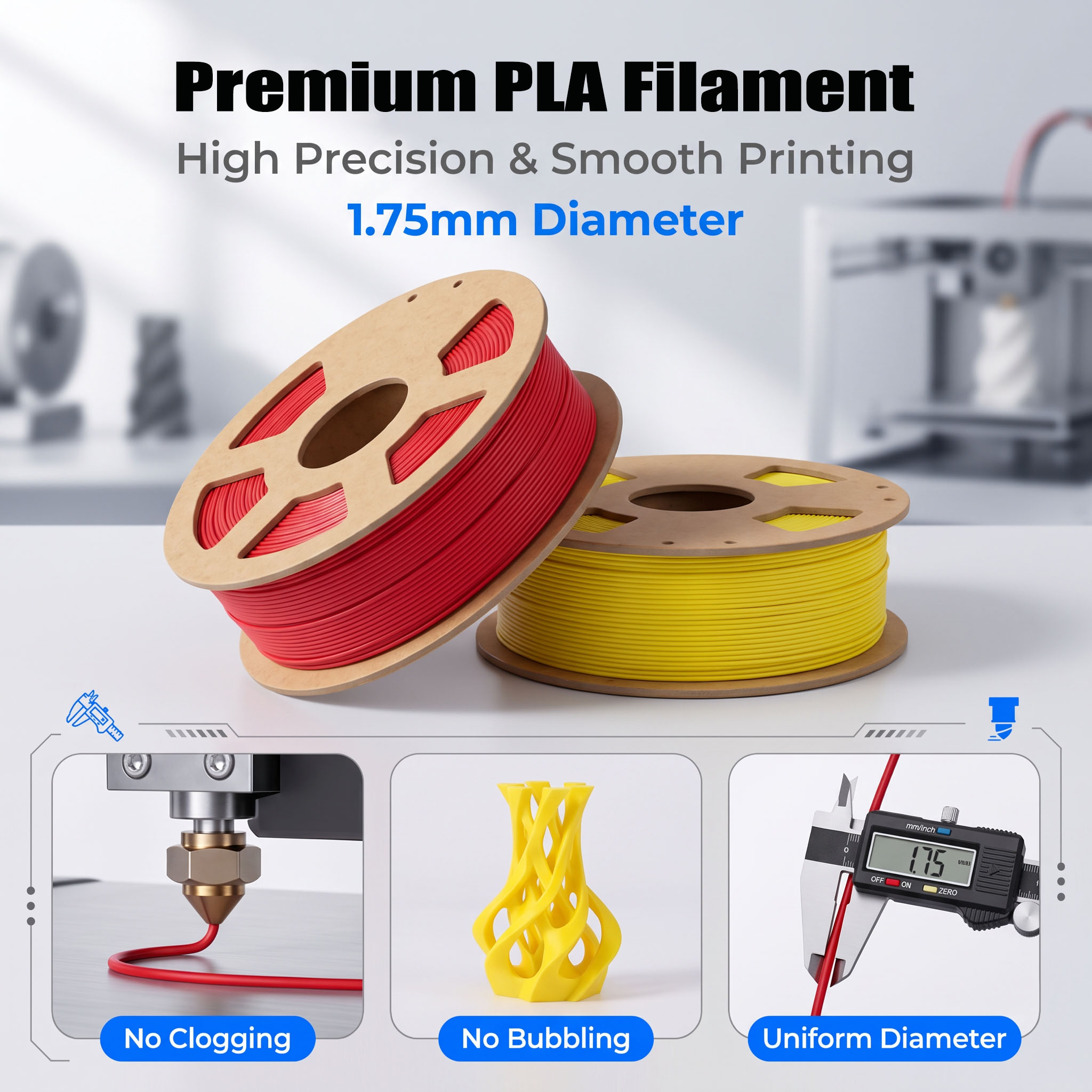 Filament PLA 4-kolorowy 1.75mm – 3D Printing Nylon Filament recenzja i cena