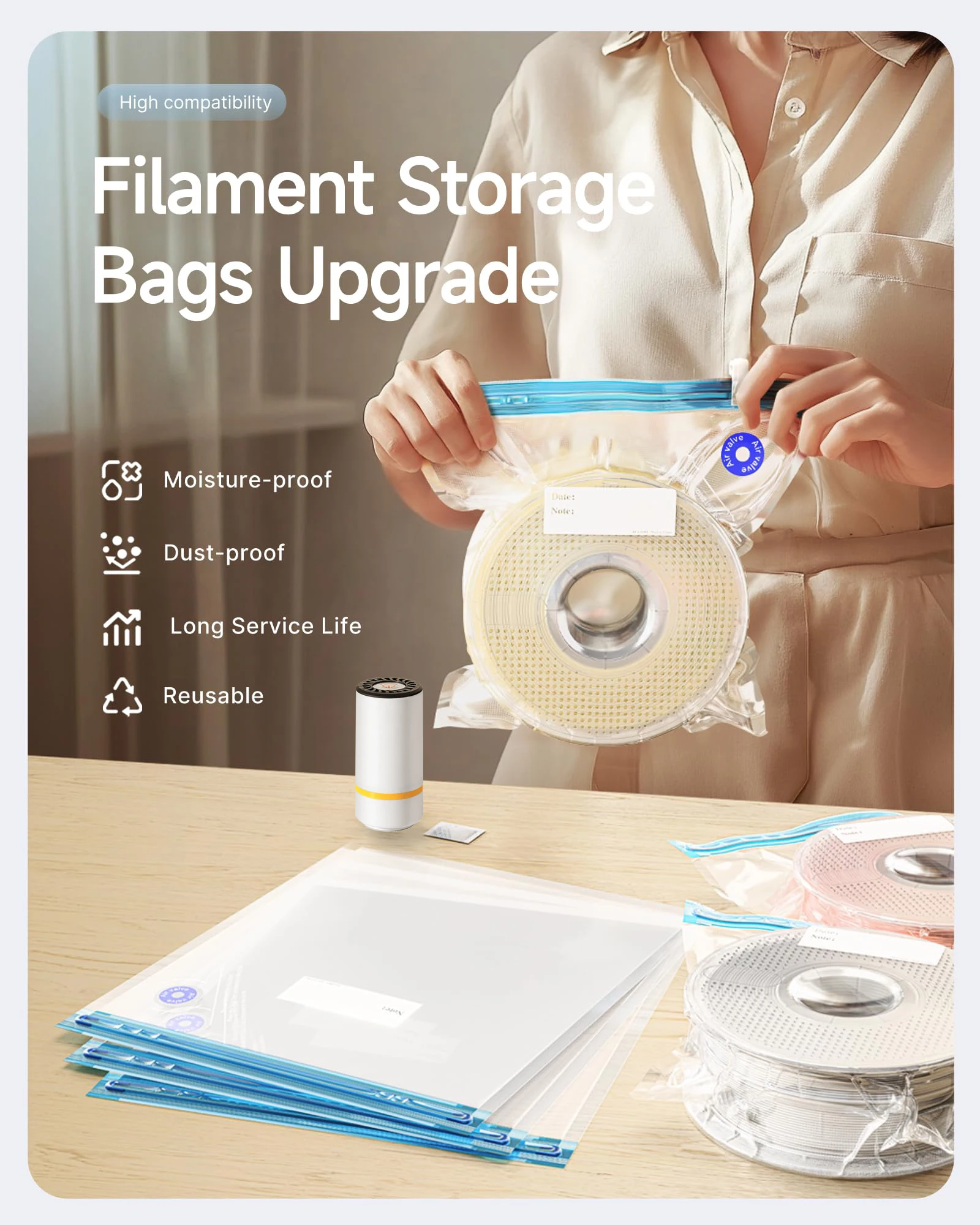 Worek próżniowy na filament do – 3D Printing Website recenzja i cena