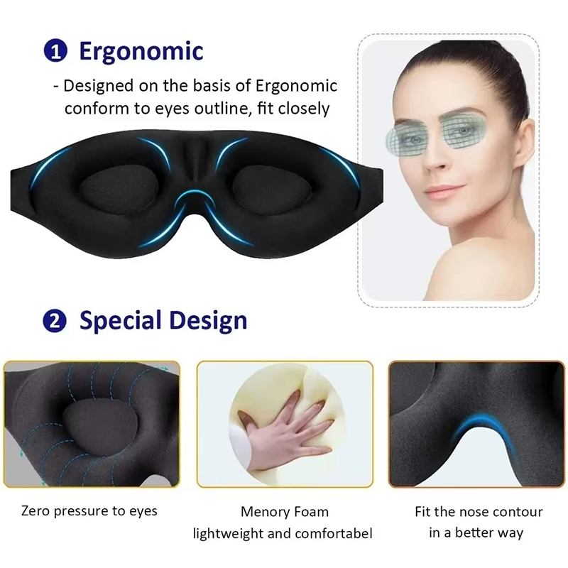 Maska na oczy 3D, regulowana,  – 3D Printing Mask recenzja i cena