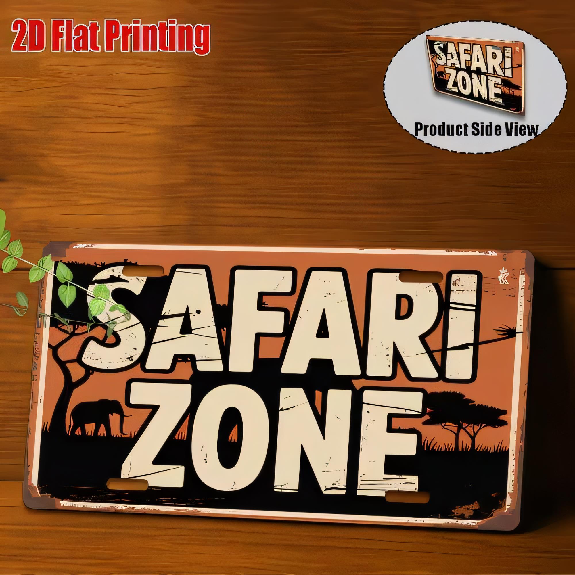 Tabliczka Metalowa Safari Zone – 3D Printing Zone recenzja i cena